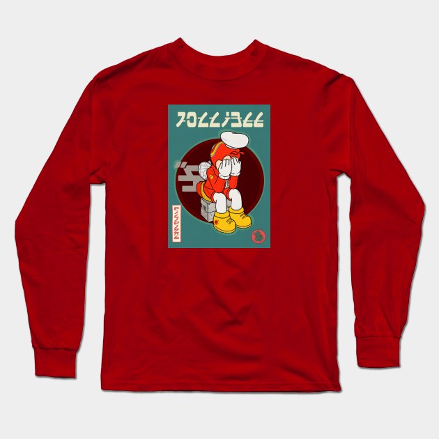 JOLLIBEE FILIPINO ANIME MANGA STICKER Long Sleeve T-Shirt by Aydapadi Studio